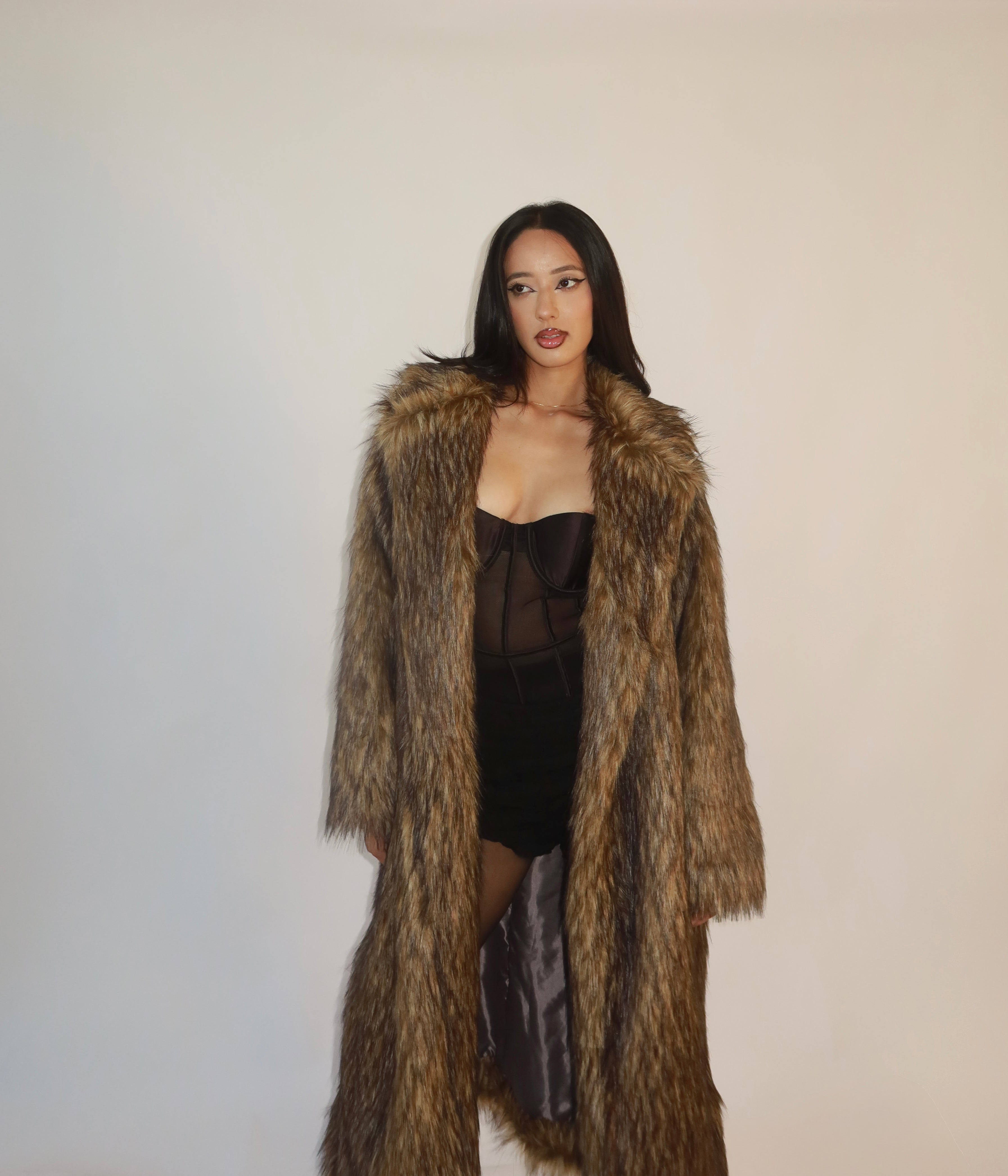 Cassie Faux Fur Overcoat