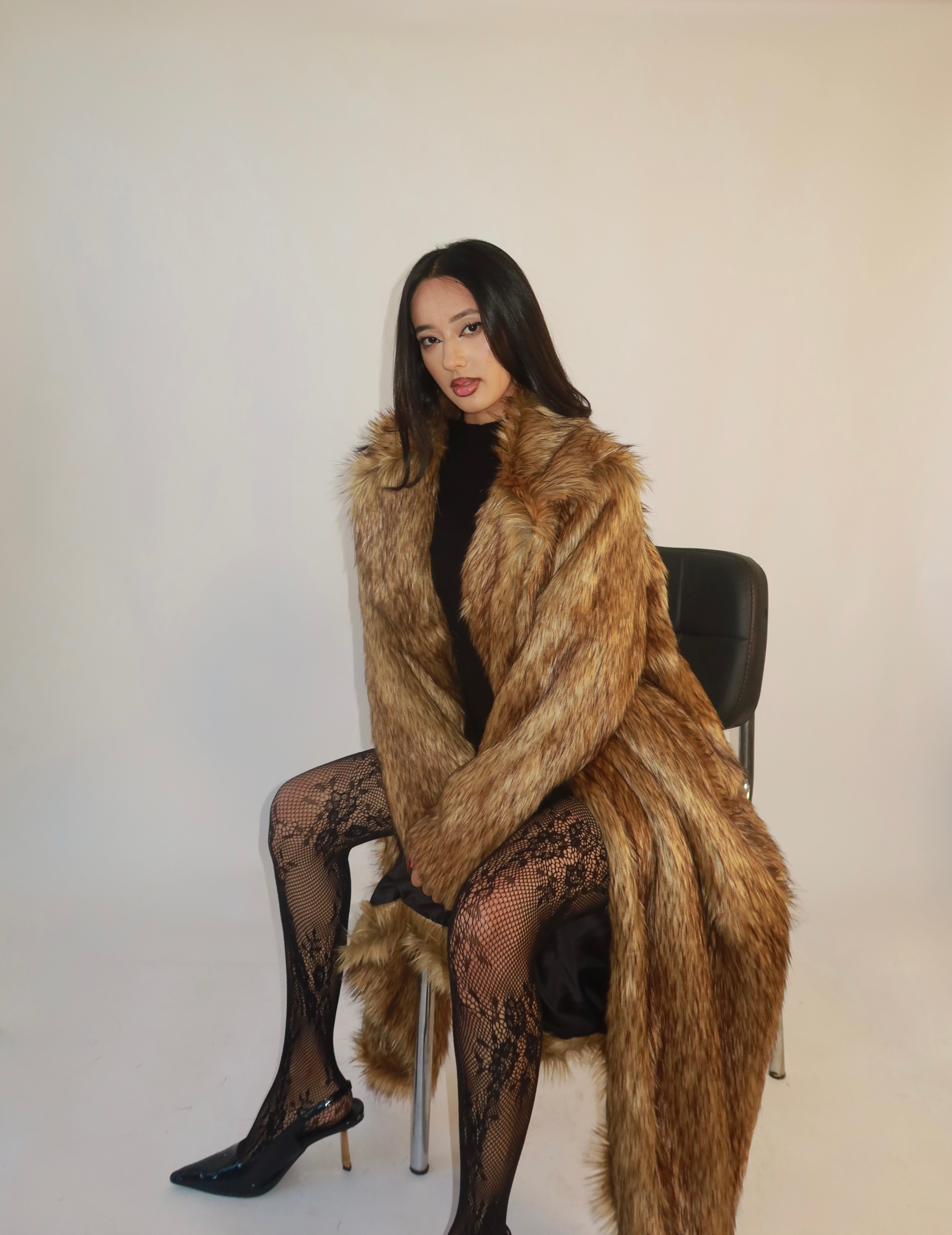 Cassie Faux Fur Overcoat